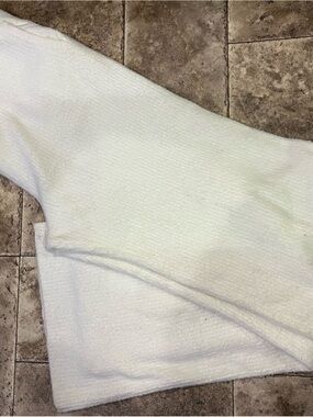 Barefoot Dreams CozyChic Lite Tall Welt Pocket Ribbed Pants Cream Large L Tall